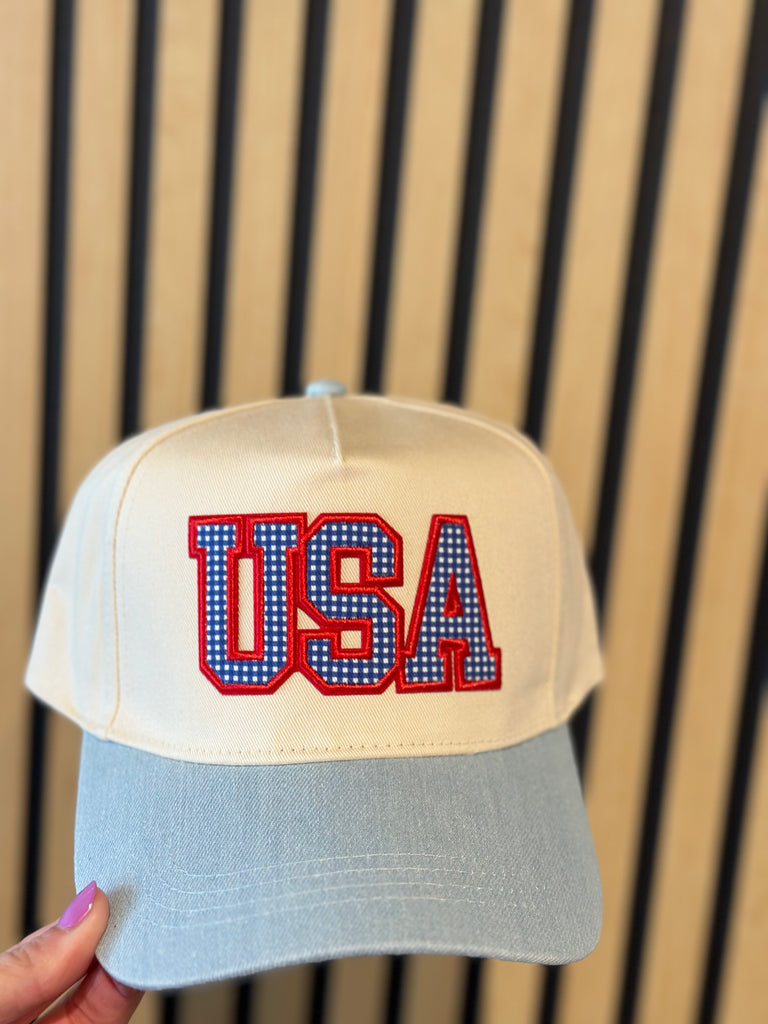 USA Flag Patch Hat