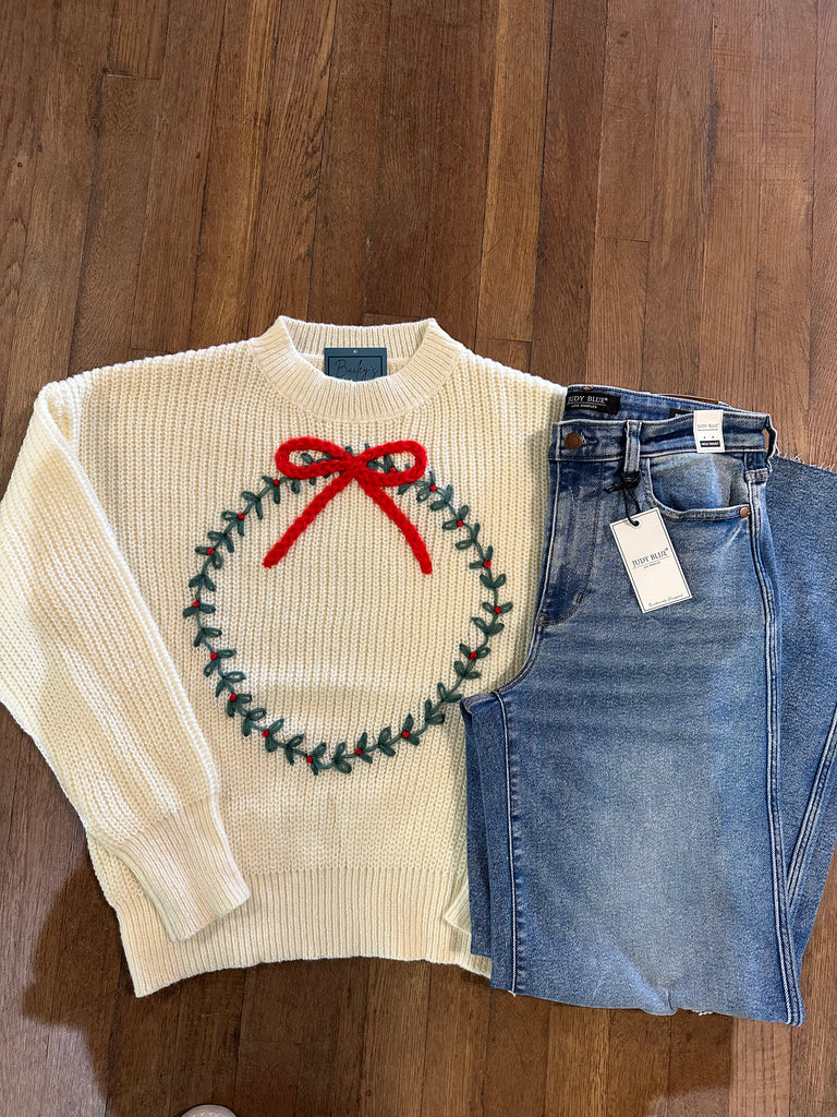 Christmas Wreath Sweater