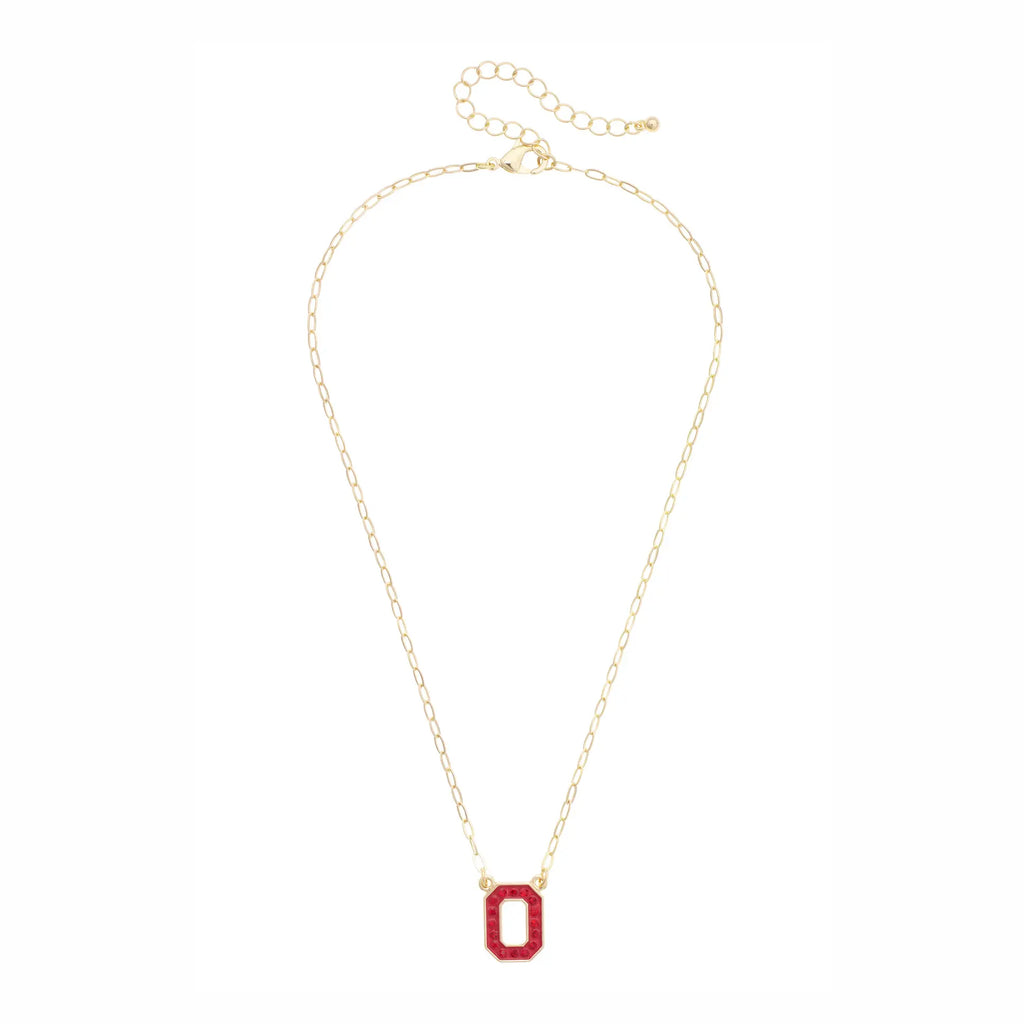 Buckeyes Pave Necklace